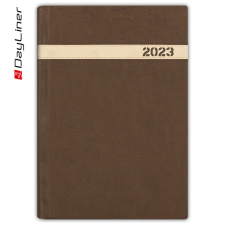 DAYLINER Határidőnapló The Boss B5 heti fehér lapokkal Barna Dayliner 2023. határidőnapló