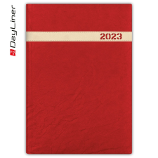 DAYLINER Határidőnapló The Boss B5 heti fehér lapokkal Bordó Dayliner 2023. határidőnapló