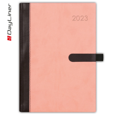 DAYLINER Határidőnapló Winner A5 napi fehér lapokkal Pink Dayliner 2023. határidőnapló