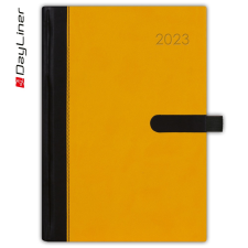 DAYLINER Határidőnapló Winner A5 napi fehér lapokkal Sárga Dayliner 2023. határidőnapló