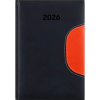 DAYLINER Memphis Naptár tervező A5 napi 2026 fekete-narancs