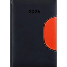 DAYLINER Memphis Naptár tervező A5 napi 2026 fekete-narancs határidőnapló