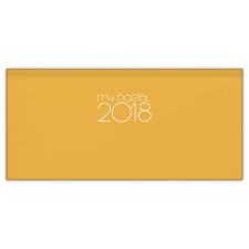 DAYLINER MyPastel, fekvő zsebnaptár, Sárga határidőnapló