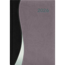 DAYLINER Naptár, tervező, A5, heti, DAYLINER, Dubai, fekete-szürke (NDA5HFSZU) határidőnapló