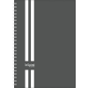 DAYLINER Naptár, tervező, A5, heti, DAYLINER, "InSpiral", szürke-fehér