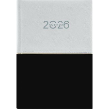 DAYLINER Naptár, tervező, A5, napi, DAYLINER Contrast, fehér-fekete (NCA5FFKU) határidőnapló