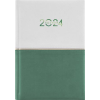 DAYLINER Naptár, tervező, A5, napi, DAYLINER Contrast, fehér-zöld (NCA5FZ)