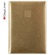 DAYLINER Naptár, tervező, A5, napi, DAYLINER, "Mirror", arany határidőnapló