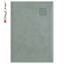 DAYLINER Naptár, tervező, A5, napi, DAYLINER "Square", szürkéskék határidőnapló