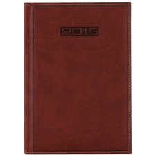 DAYLINER Naptár, tervező, A5, napi, DAYLINER "Sherwood", barnásvörös naptár, kalendárium