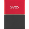 DAYLINER Naptár, tervező, B6, heti, DAYLINER "Contrast", piros-fekete
