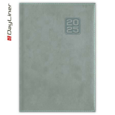 DAYLINER Naptár, tervező, B6, heti, DAYLINER "Square", szürkéskék határidőnapló