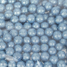 DC Csillámos polisztirol golyó 1cm coutry kék dekorációs kellék