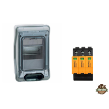  DC doboz készlet 1 sztring, Weidmüller, T1+T2 villanyszerelés