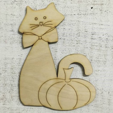 DC Fa Cica tökkel 11,8cm x 15cm dekorációs kellék