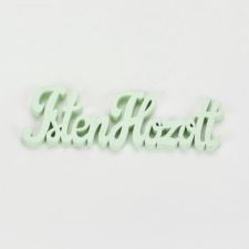 DC Fa felirat &quot;Isten hozott&quot; 15cm x 4,5cm - menta dekorációs kellék
