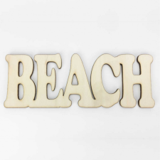 DC Fa &quot;Beach&quot; felirat 16cm x 6cm dekorációs kellék