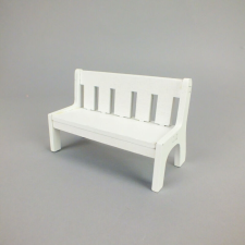 DC Fehér kerti pad 10,5cm x 5,7cm kerti bútor