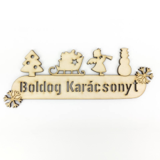 DC Natúr fa karácsonyi figurás koszorúdísz 20cm x 8cm karácsonyi dekoráció