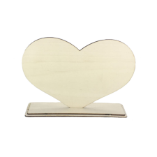DC Natúr fa talpas szív 18cm x 24cm dekorációs kellék