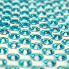 DC Öntapadós kerek strassz türkiz színben dekorációs kellék