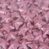 DC Polisztirol csillag 2cm csillámos sötétrózsaszín