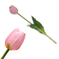 DC Szálas tulipán gumiszerű anyagból rózsaszín dekoráció