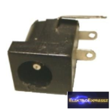  DC táp aljzat, nyákba forrasztható. 2,5mm/5,5mm villanyszerelés