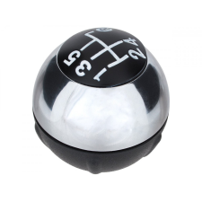 DCR Fiat 500 2007- sebességváltó gomb KRÓM + FEKETE 5 SEBESSÉGES autóalkatrész