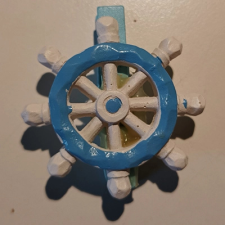 DD Mini csipeszek tengerpart, 4,5cm kormánykerék dekorációs kellék