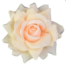 DD Rózsafej 11,5cm selyem halvány rózsaszín dekorációs kellék