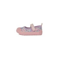 DD Step 20-31 DDSTEP balerina vászoncipő kislányoknak - lila-pink, virágos