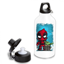  Deadpool és Baby Yoda - Fémkulacs kulacs, kulacstartó
