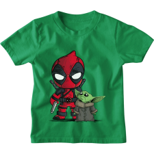 Deadpool és Baby Yoda - Gyerek Póló gyerek póló