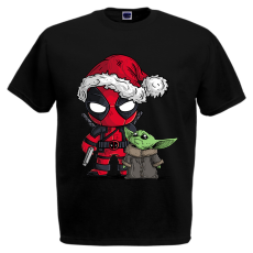  Deadpool és Baby Yoda - Karácsonyi Férfi Póló