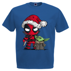  Deadpool és Baby Yoda - Karácsonyi Férfi Póló