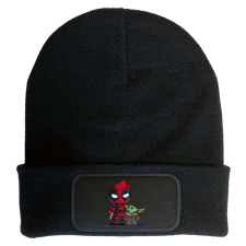 Deadpool és Baby Yoda mintájú - Téli Sapka gyerek sapka