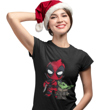 Deadpool és Baby Yoda - Női Póló női póló