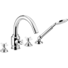 Deante 4-hole bathtub mixer with shower set