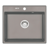 Deante Andante egymedencés gránit mosogatótálca, metálszürke (ZQN S103)