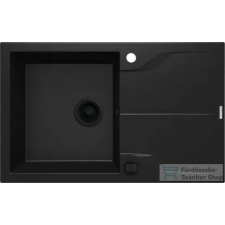 Deante ANDANTE FLUSH gránit mosogató, 1 medencés, csepegtetővel, 780x490 mm, fekete ZQN_N11F mosogatótálca