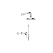 Deante Concealed shower set with overhead shower - with horizontal mixer világítás