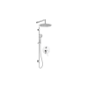 Deante Concealed shower set with rail - with overhead shower