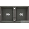 Deante ERIDAN gránit mosogató, 2 medencés, antracit metál ZQE_T203