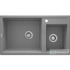 Deante ERIDAN gránit mosogató, 2 medencés, metálszürke ZQE_S20B mosogatótálca