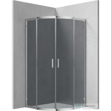 Deante FUNKIA íves tolóajtós zuhanykabin 90x90, grafit üveg, króm, KYP_451K kád, zuhanykabin