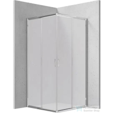 Deante FUNKIA zuhanykabin 80x80 cm-es, króm, frosted glass KYC_642K kád, zuhanykabin