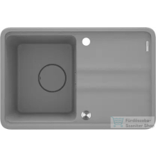 Deante MOMI gránit mosogató, 1 medencés, csepegtetővel, metálszürke ZKM_S11A mosogatótálca