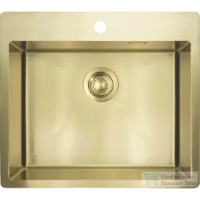 Deante OLFATO acél mosogató, 1 medencés, szálcsiszolt arany ZPO_R10B mosogatótálca