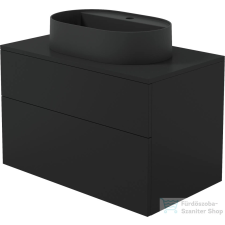 Deante PRIZMA 80x52 cm mosdótartó szekrény gránit mosdóval, matt fekete SDNB8SNU6B fürdőszoba bútor